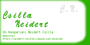 csilla neidert business card